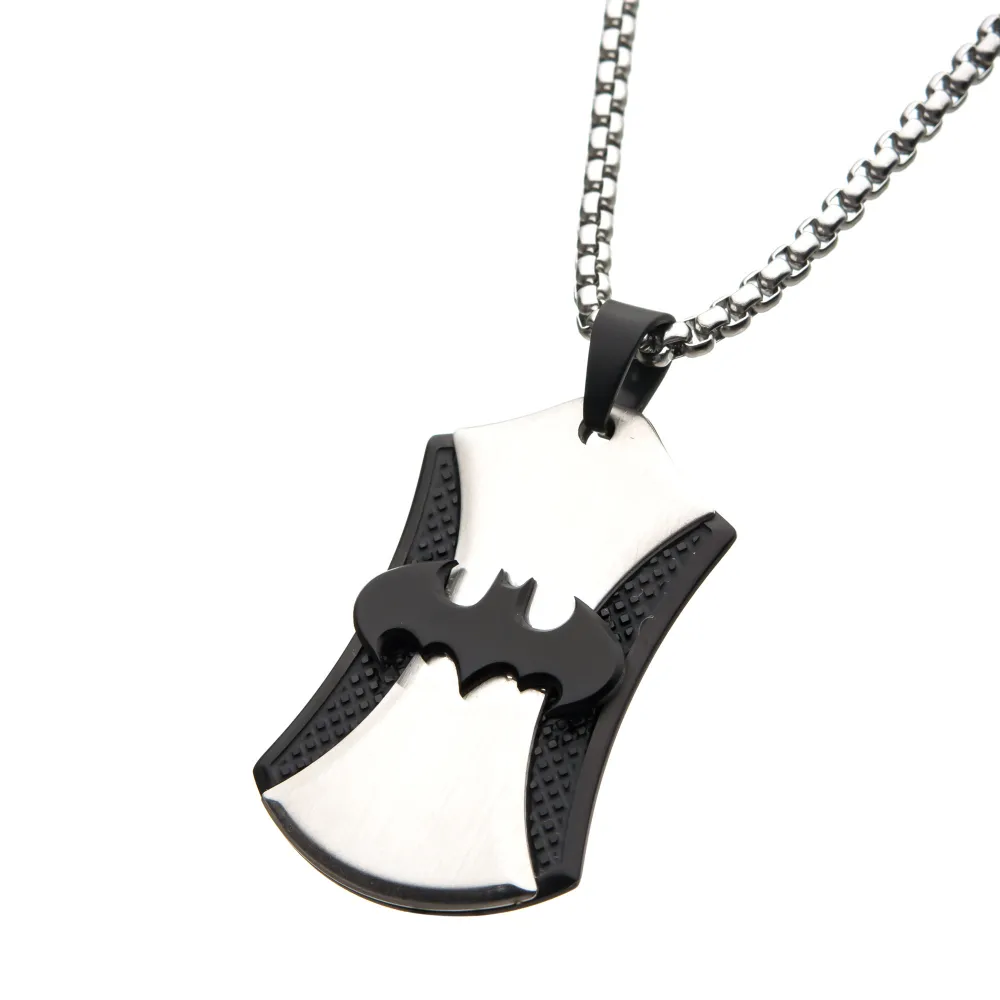 Batman Dog Tag-halskjede med Bat-emblem i rustfritt stål
