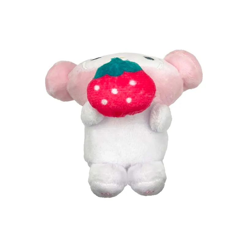 Hello Kitty My Melody plysj målebåndsnøkkelring med karabinkrok