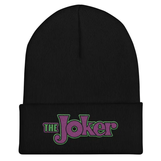 Batman The Joker lue svart, brodert