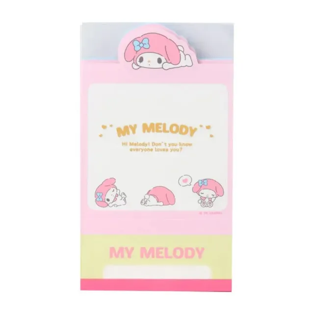 Hello Kitty Strike A Pose My Melody Mini Notes notatblokk 40 ark gulltrykk