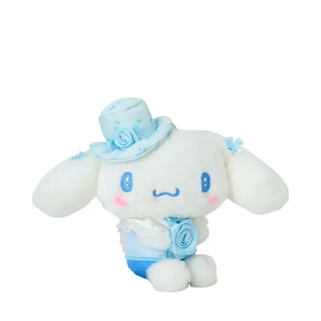 Hello Kitty Dolly Rose Cinnamoroll plysj nøkkelring med rosedetaljer