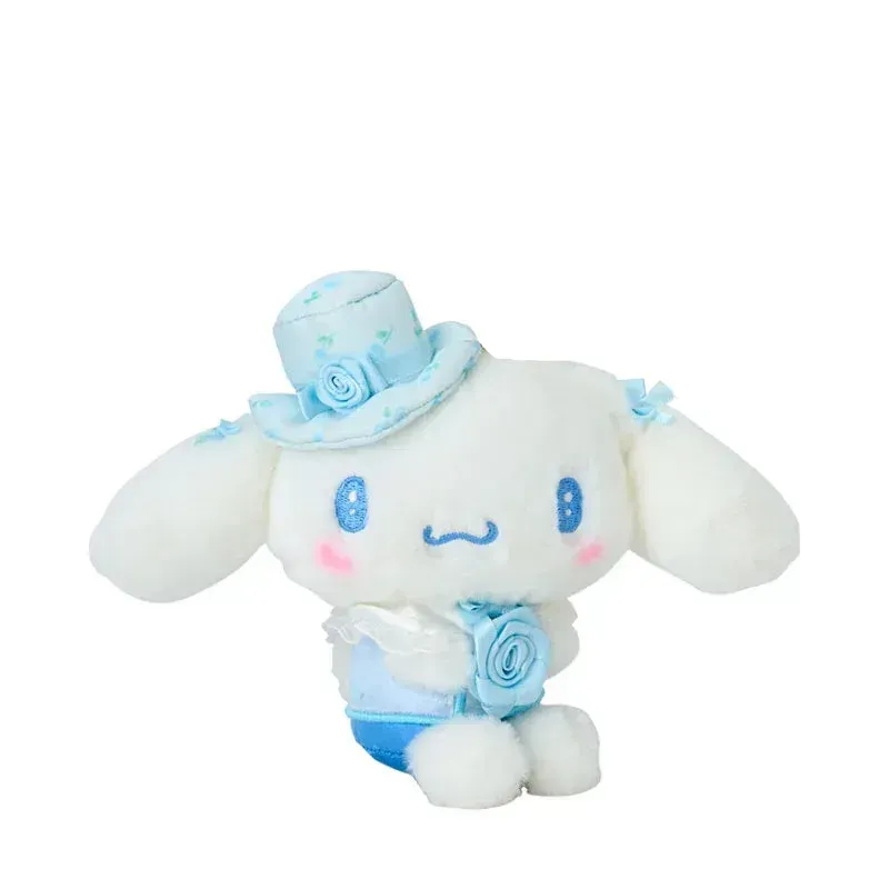 Hello Kitty Dolly Rose Cinnamoroll plysj nøkkelring med rosedetaljer