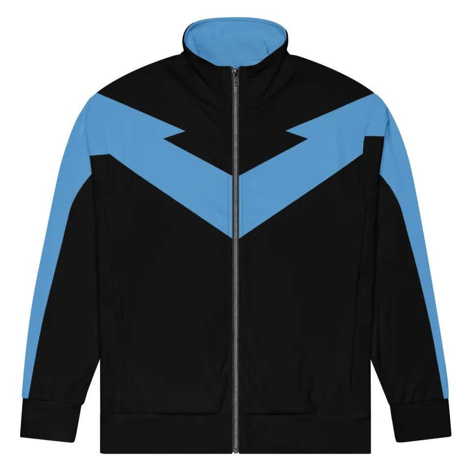 Nightwing Track Jacket cosplayjakke, unisex med fleecefôr