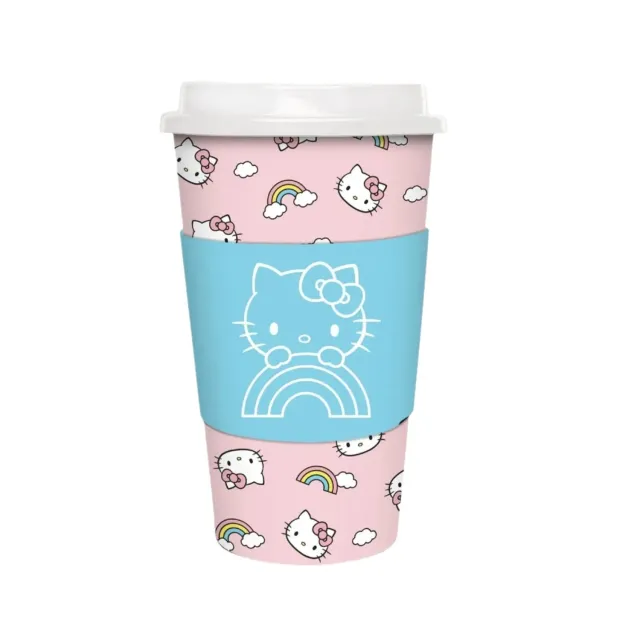 Hello Kitty x Studio Oh! Rainbow Skies pappkopper 8 stk 16 oz