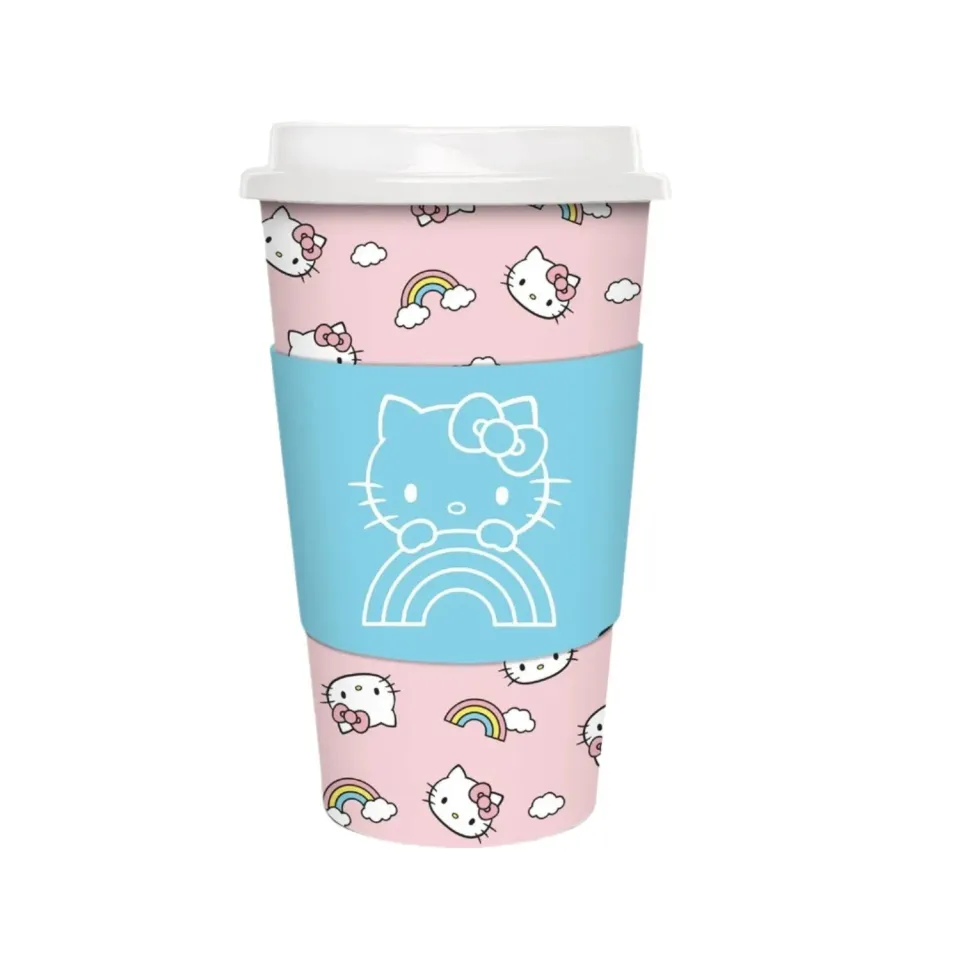 Hello Kitty x Studio Oh! Rainbow Skies pappkopper 8 stk 16 oz