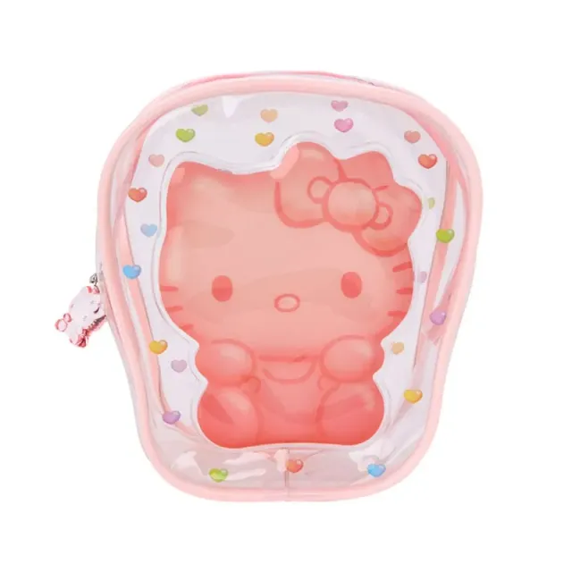 Hello Kitty Gummy Candy Series minipung med glidelås gjennomsiktig