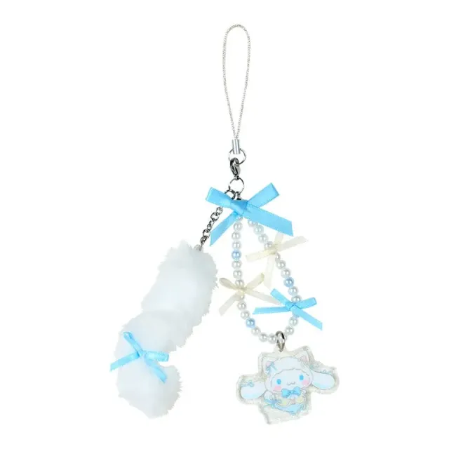 Hello Kitty Ballet Kitten Cinnamoroll mobiltelefonanheng med perler