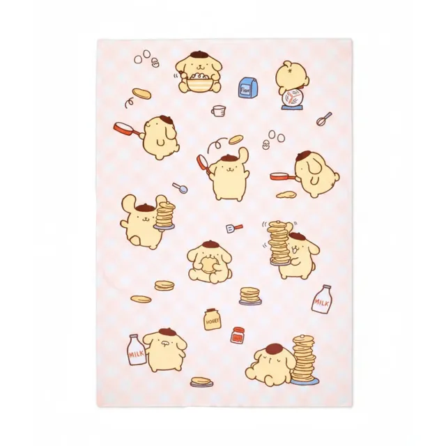 Hello Kitty Pompompurin Throw Blanket Pompompurin-pledd 62 × 90 tommer polyester