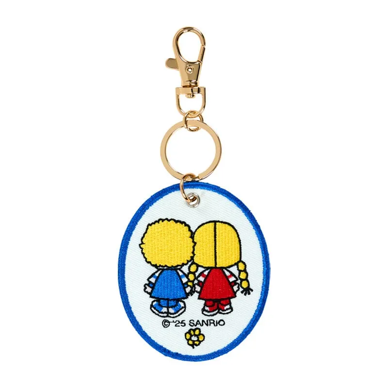 Hello Kitty Sanrio Character Award Patty & Jimmy Mascot Badge Keychain nøkkelring
