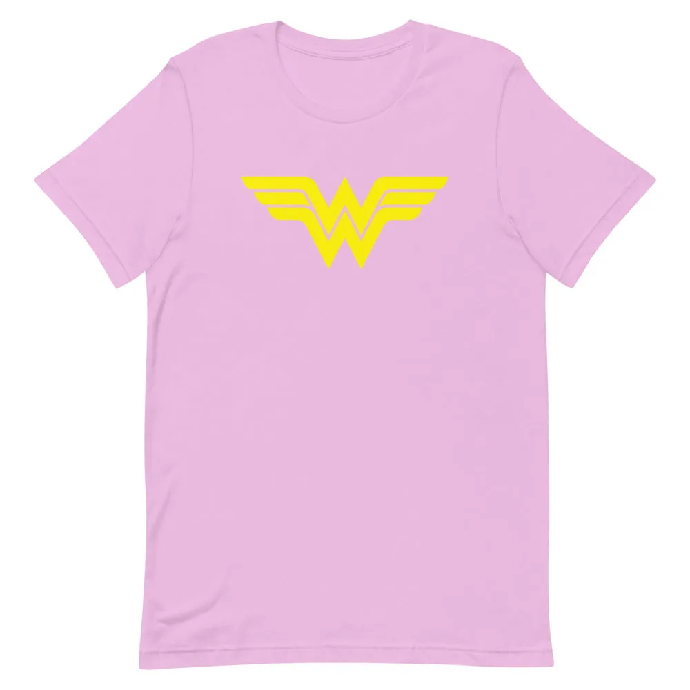 Batman Wonder Woman Logo T-skjorte rød bomull