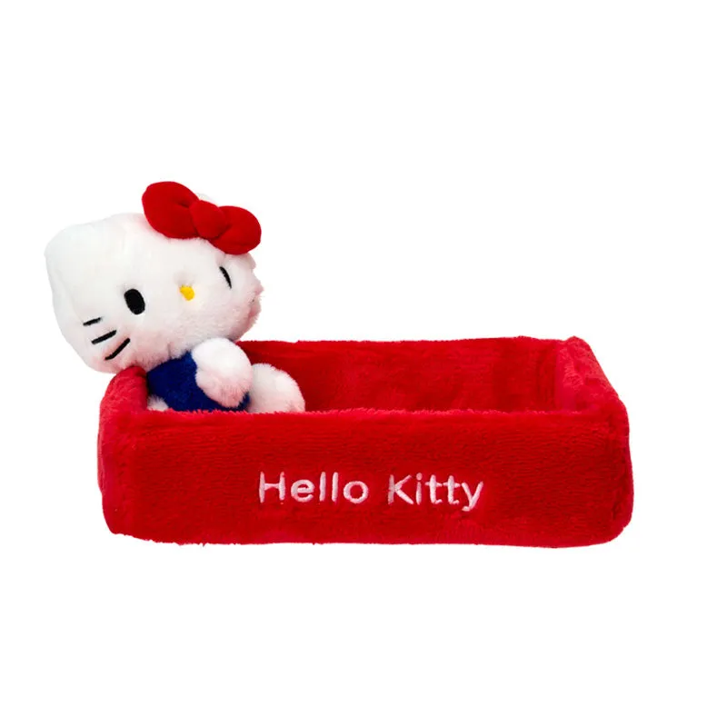 Hello Kitty Plush Storage Tray oppbevaringsbrett 7,4 tommer plysj