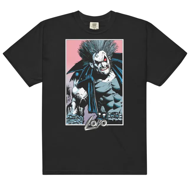 Batman Lobo The Last Czarnian T-skjorte S–4XL avslappet passform