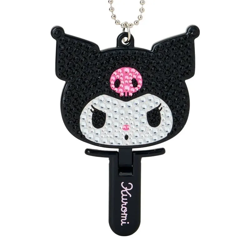 Hello Kitty Kuromi Mini Bling speilanheng med rhinsteiner