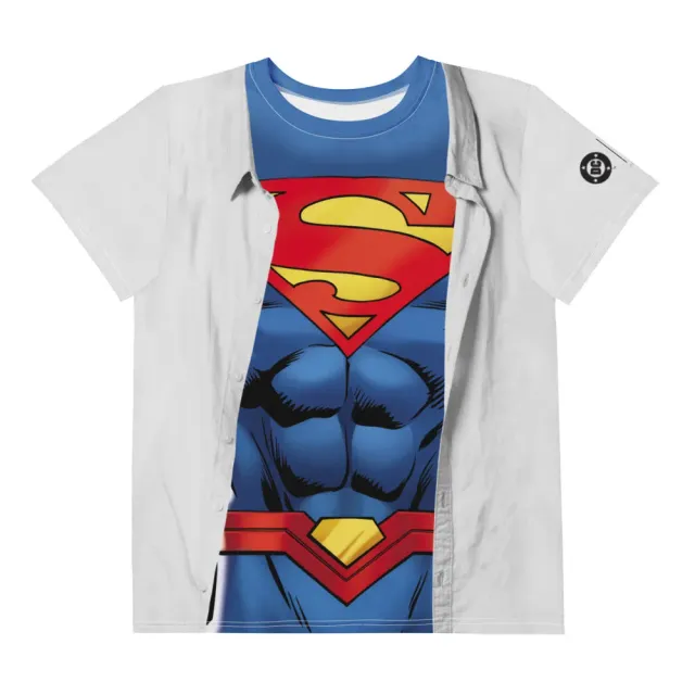 Batman SUPERMAN Reveal Cosplay barne-T-skjorte hvit