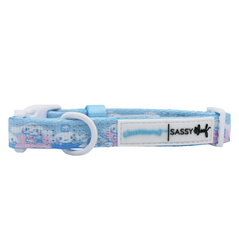 Hello Kitty Cinnamoroll x Sassy Woof Dog Collar hundehalsbånd Clouds
