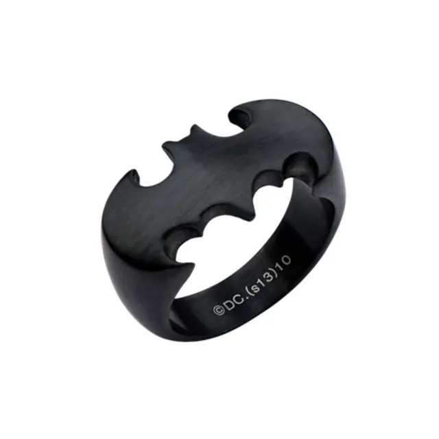 Batman Cutout Ring ring størrelse 11 svart stål