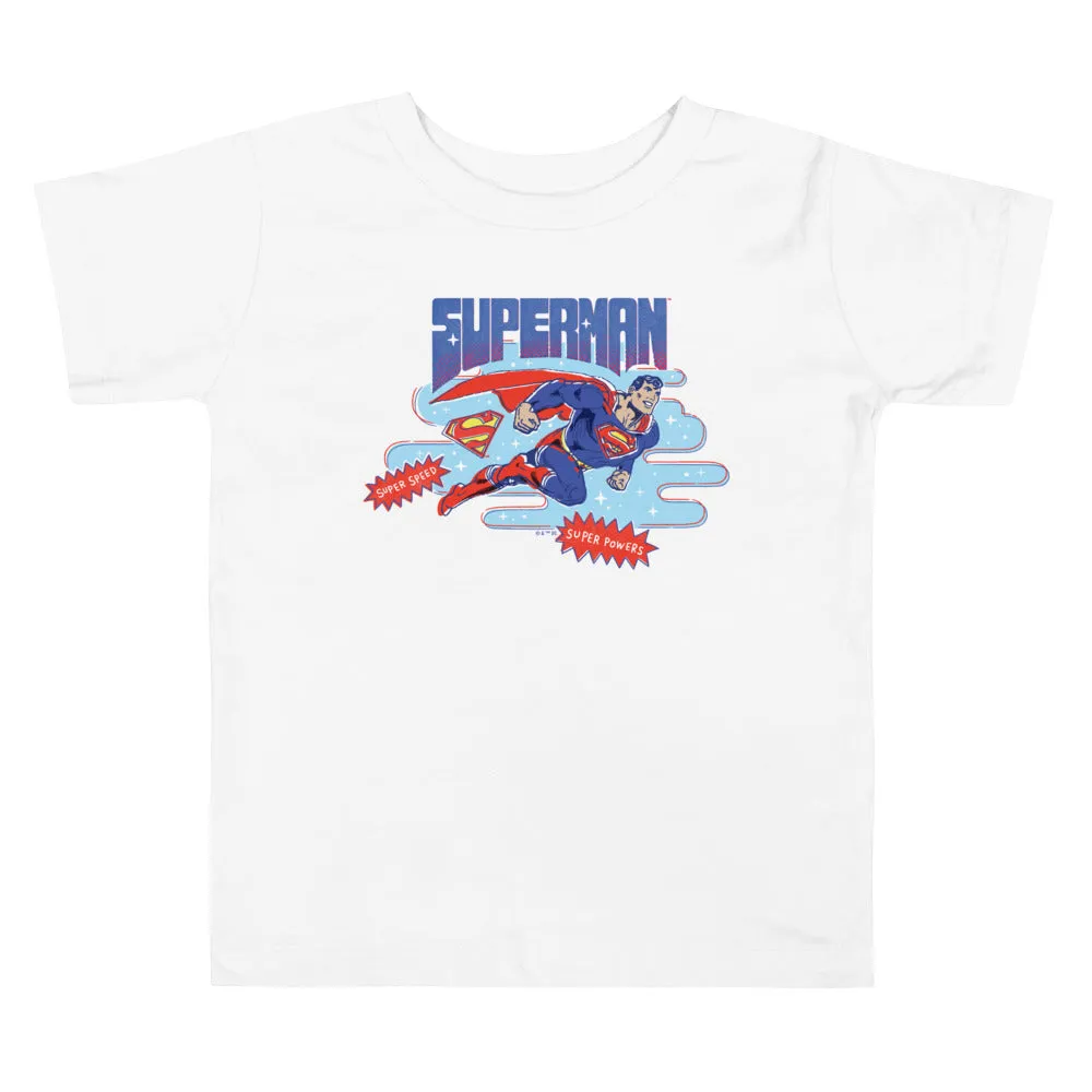 Batman Superman Super Speed, Super Powers småbarns-T-skjorte 100 % bomull