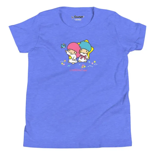 Youth LittleTwinStars Classic Logo T-skjorte Periwinkle bomull