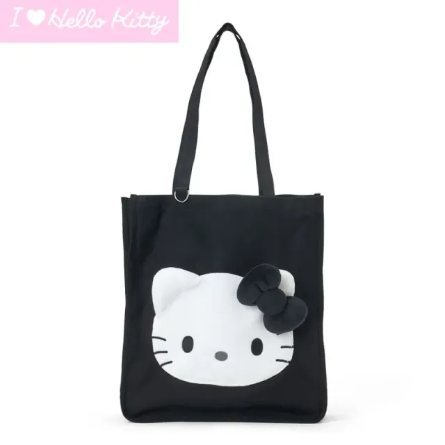 Hello Kitty I Love Hello Kitty tote bag svart med broderi