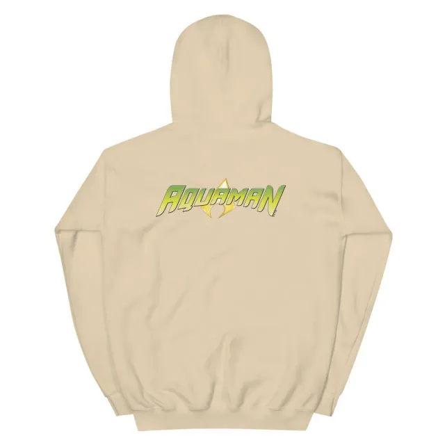 Batman Aquaman Logo-hettegenser sand unisex bomullsblanding