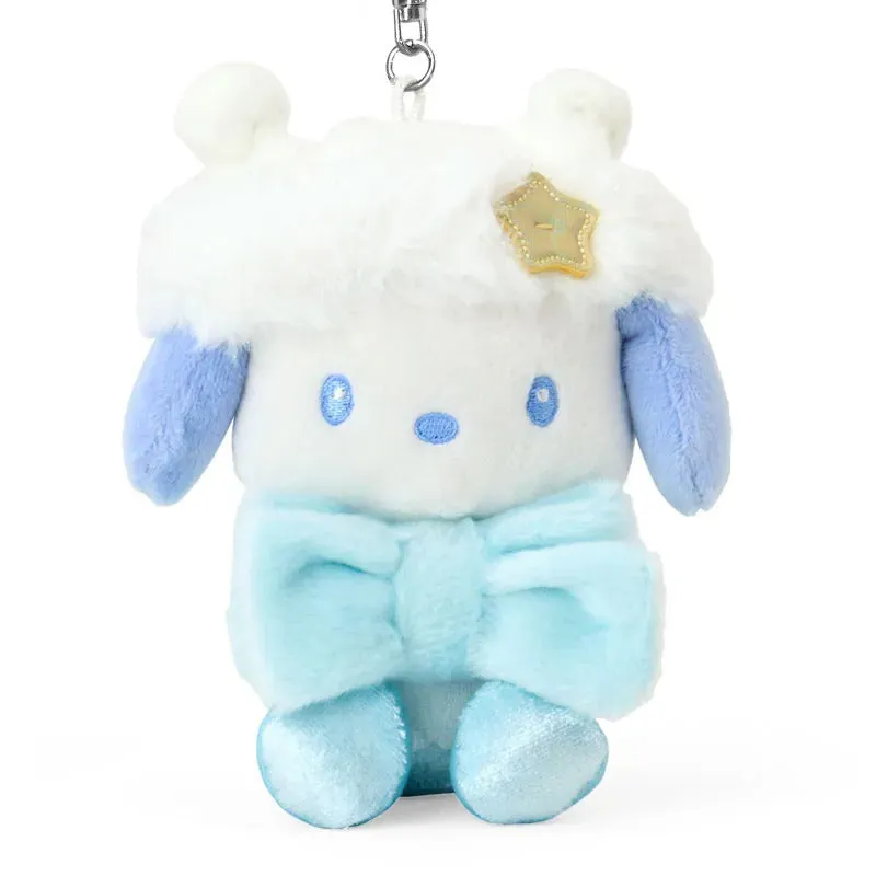Pochacco Twinkle Series plysj nøkkelring vinterklær 12,7 cm