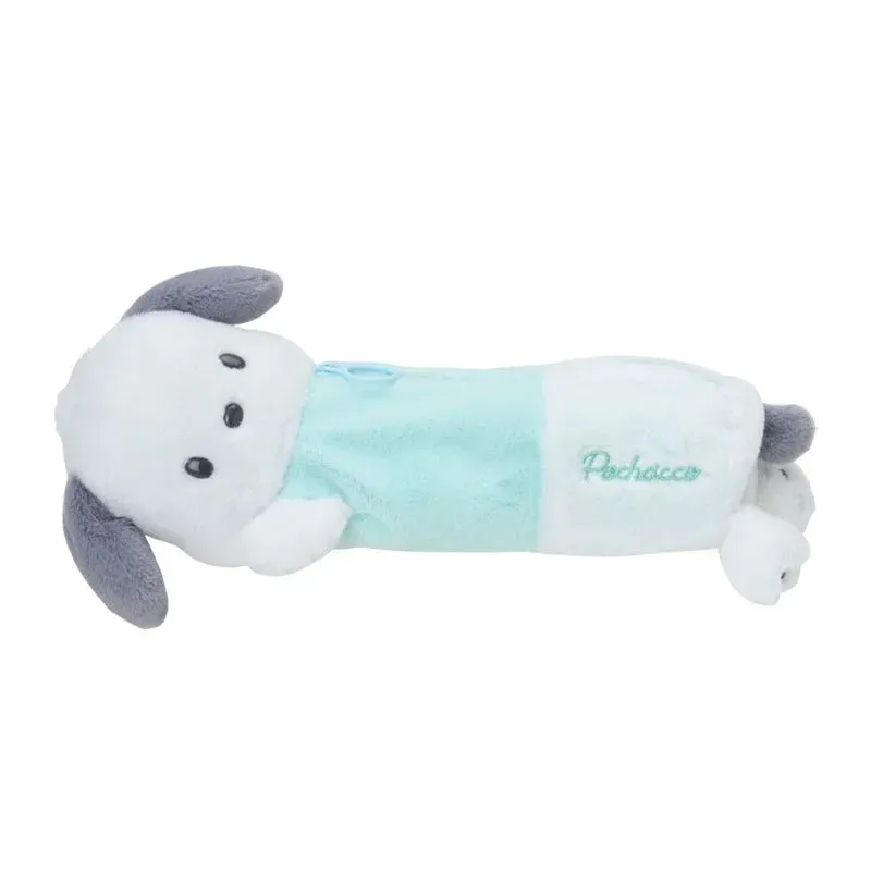 Hello Kitty Pochacco Plush Pal Pencil Case Side Pose plysjpennal