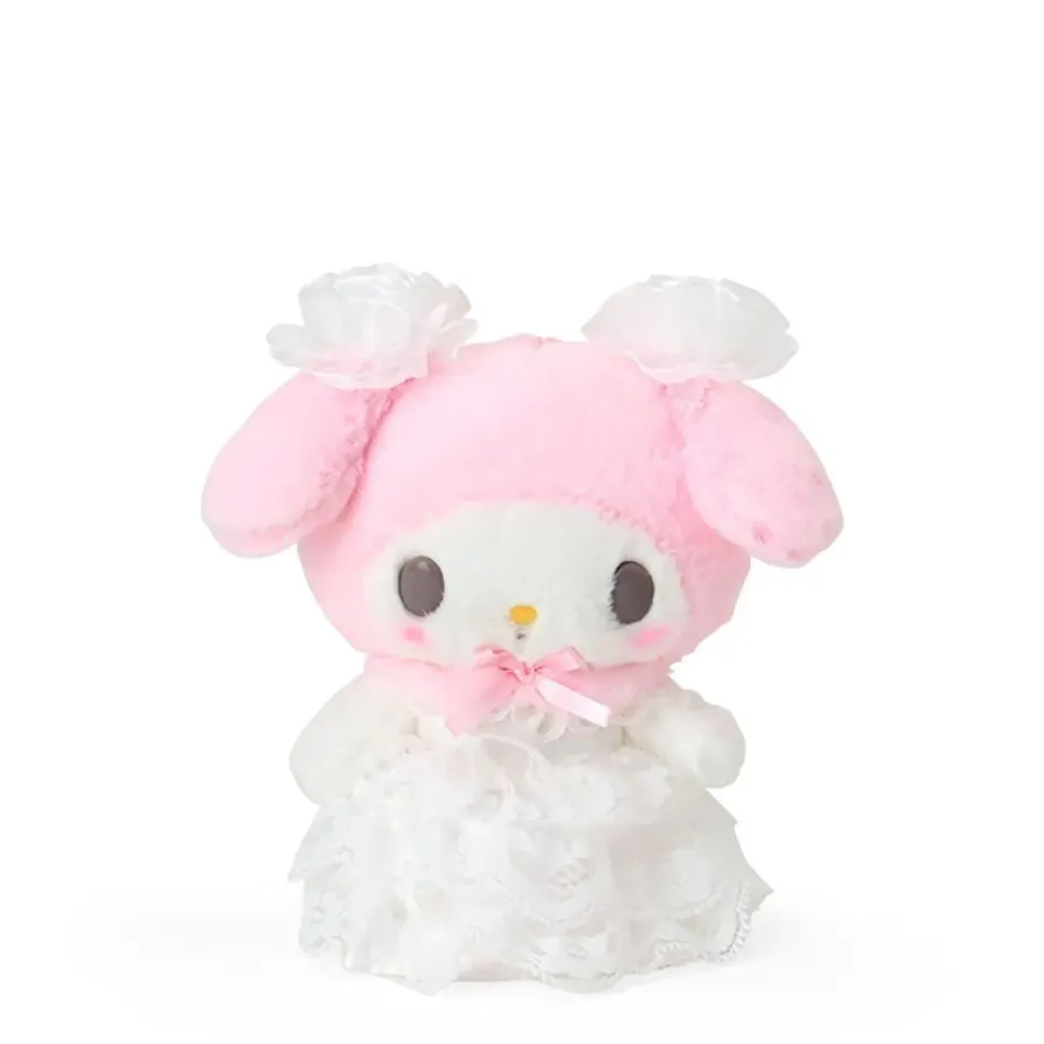 Hello Kitty Lady My Melody White kosedyrnøkkelring hvit 15 cm