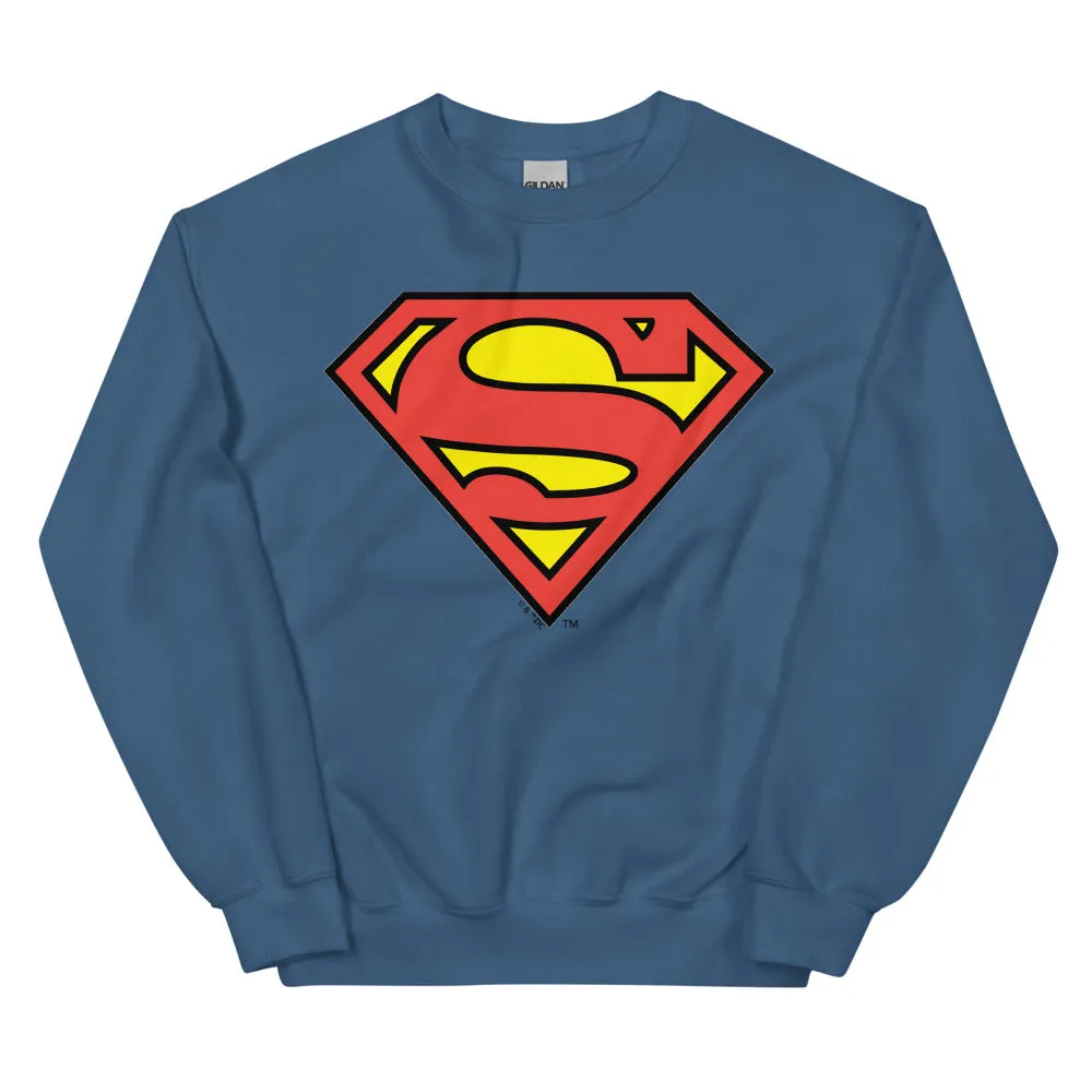 Batman Superman Logo collegegenser med rund hals