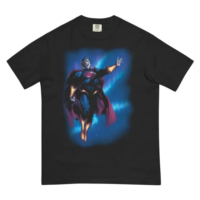 Absolute Superman #1 Comfort Colors T-skjorte svart, kraftig bomull
