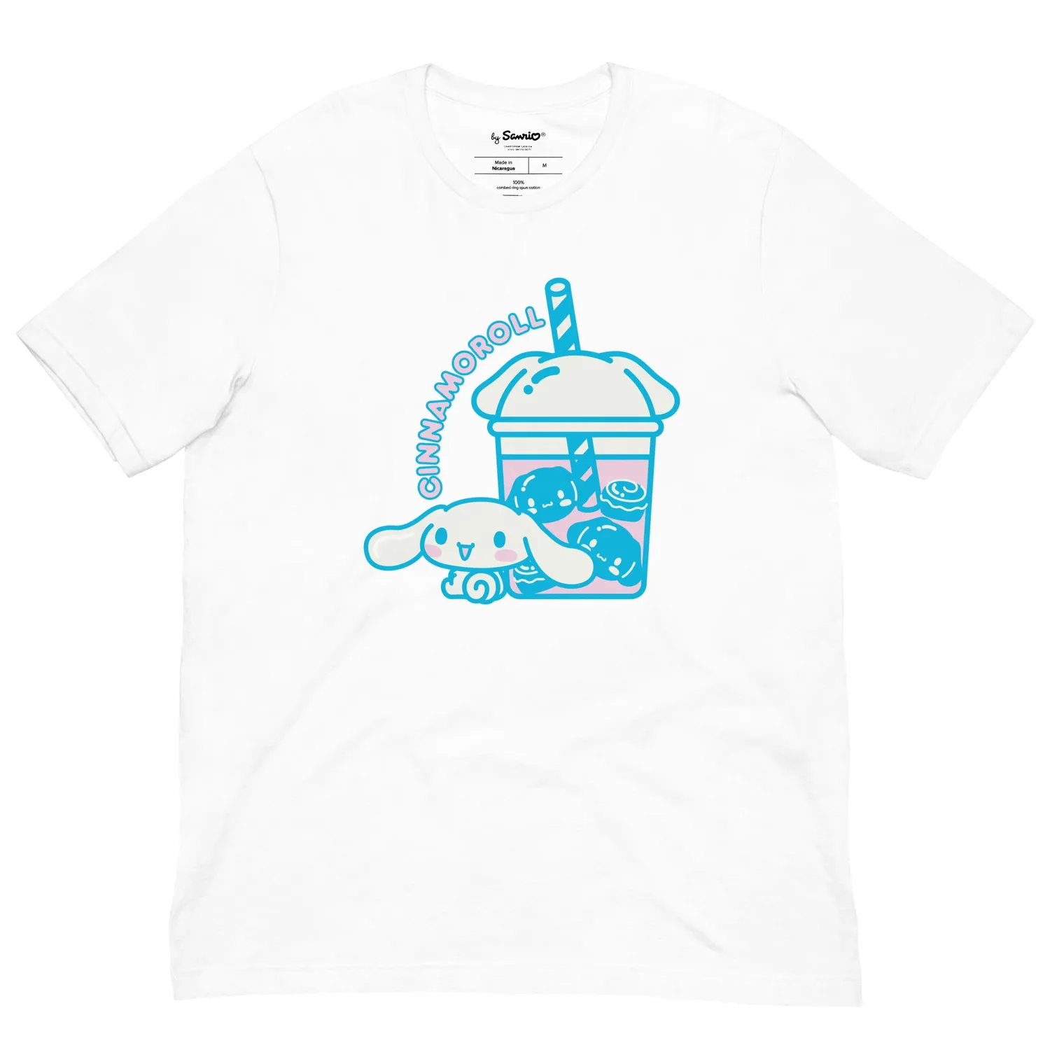 Hello Kitty Cinnamoroll Bubble Tea Tee T-skjorte Ocean Blue