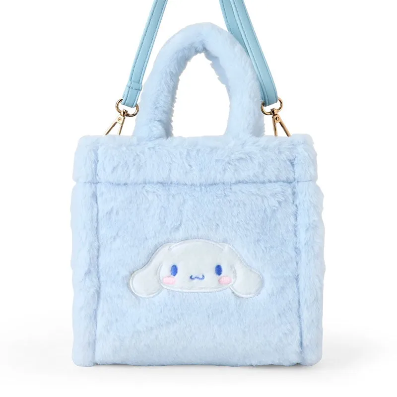 Hello Kitty Cinnamoroll Plush 2-Way Mini Tote veske myk plysj