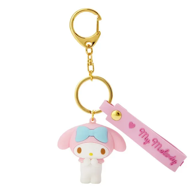 Hello Kitty My Melody Signature nøkkelring gull