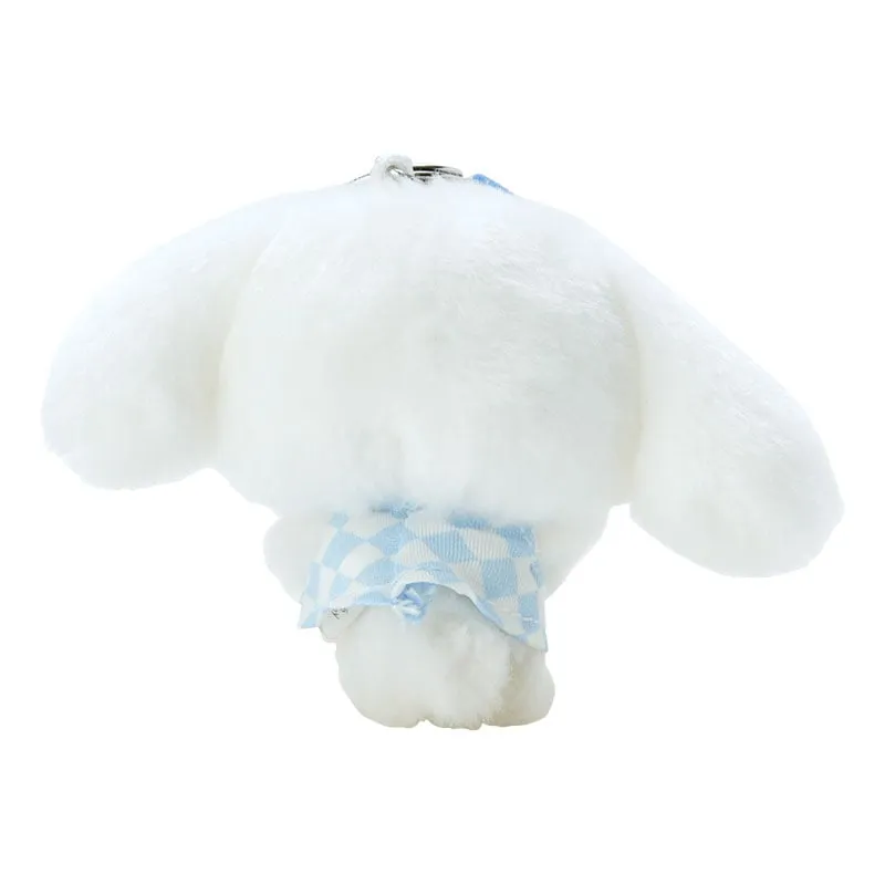 Hello Kitty Cinnamoroll Plush Mascot Keychain kosedyr nøkkelring pastellruter