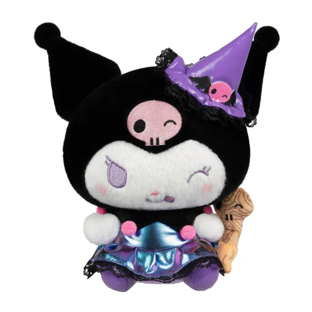 Hello Kitty Kuromi 8" Plush Halloween Witch plysjfigur 20 cm