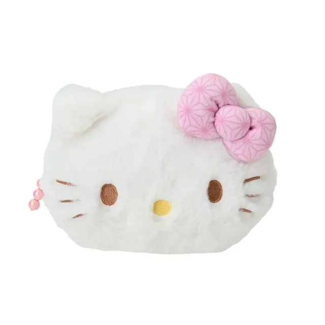 Hello Kitty Retro Pastel Series plysjmappe med perlelås