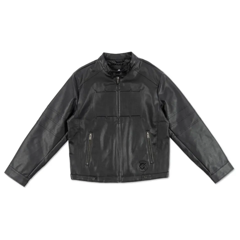 Batman ABSOLUTE BATMAN Embossed Leather Jacket svart