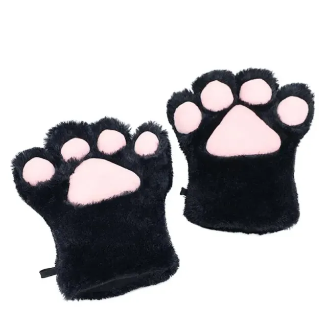 Neo Tokyo Kawaii Fashion Cat Paws Gloves hansker svarte