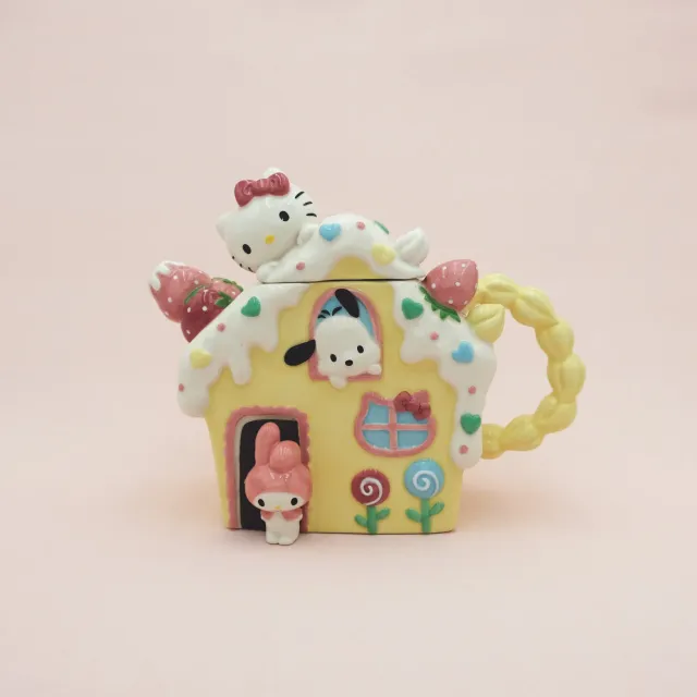 Hello Kitty and Friends Strawberry House tekanne keramikk håndmalt