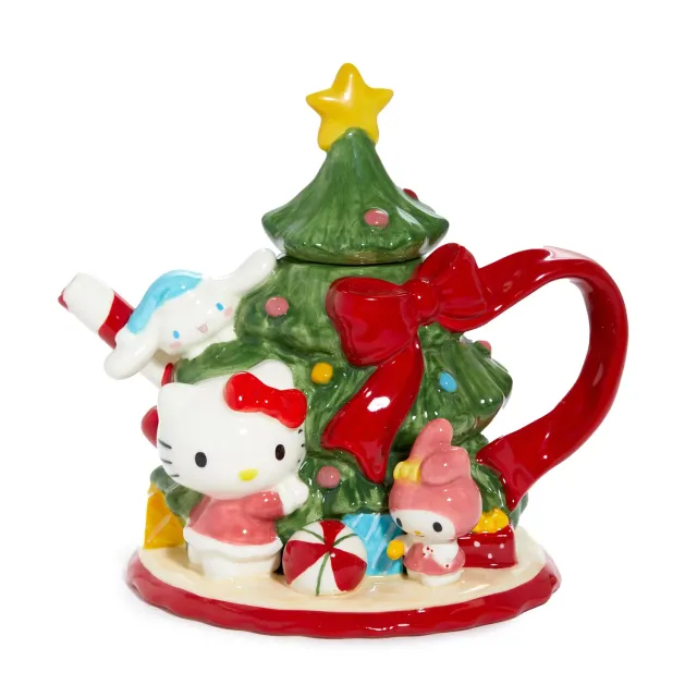 Hello Kitty and Friends Ceramic Holiday Tree tekanne i steingods