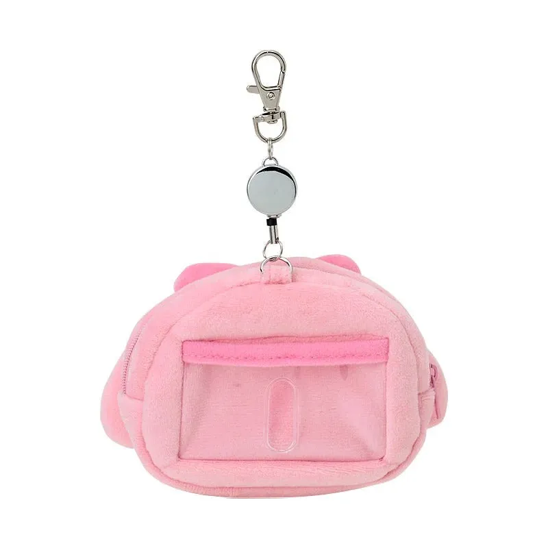 My Melody plysj-kortholder med uttrekkssnelle 15 cm