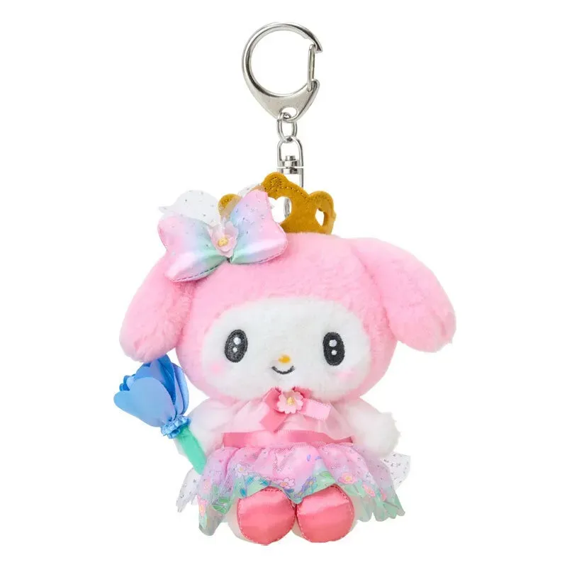 Hello Kitty Everyone is the Star My Melody plysj nøkkelring med blomster