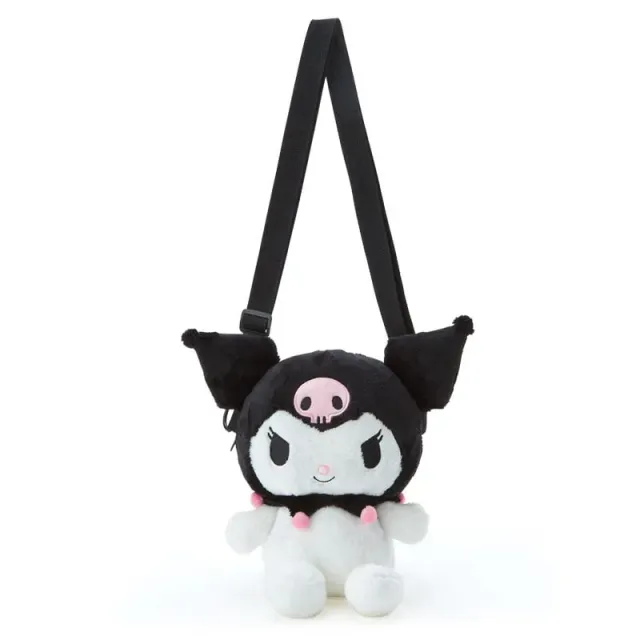 Hello Kitty Kuromi Convertible Plush Bag skulderveske justerbar