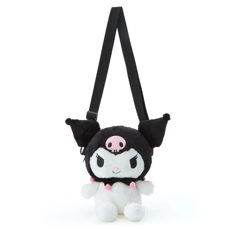 Hello Kitty Kuromi Convertible Plush Bag skulderveske justerbar