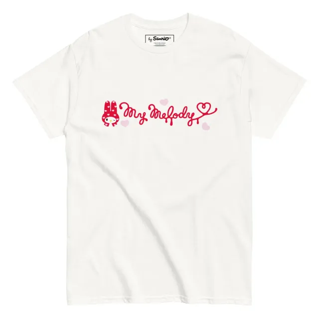 Hello Kitty My Melody Sweetheart Logo Tee T-skjorte 100 % bomull