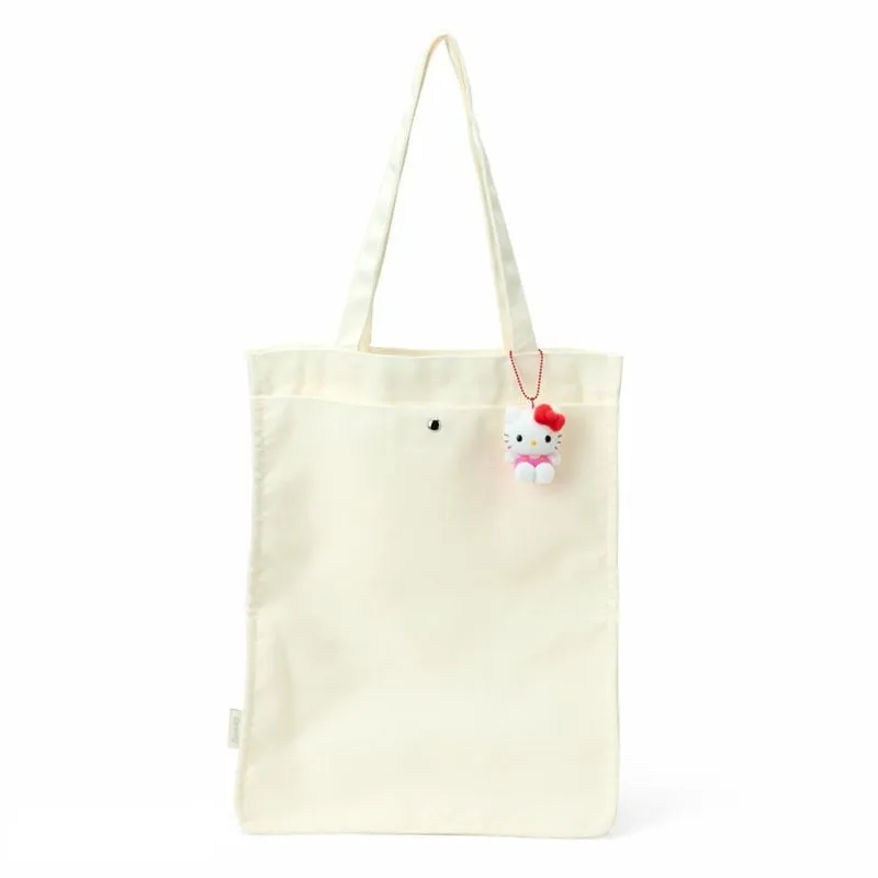 Hello Kitty Classic Flocked Keychain Mascot nøkkelring