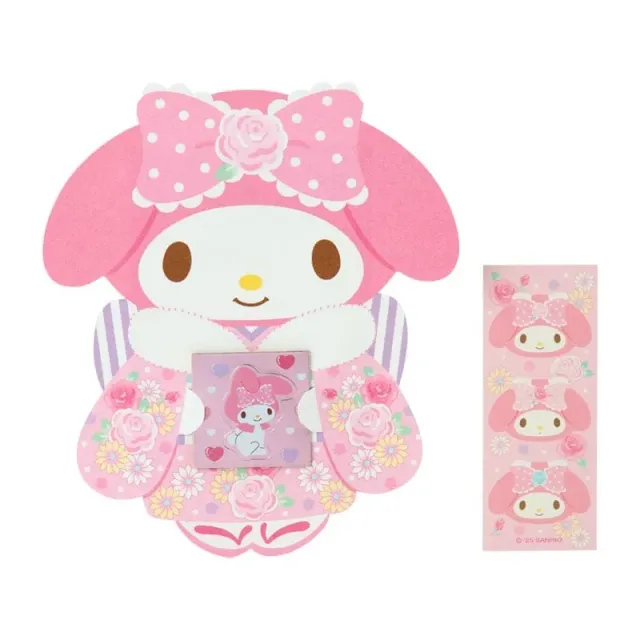 Hello Kitty My Melody Enclosure Envelope 6-pk rosa kimono