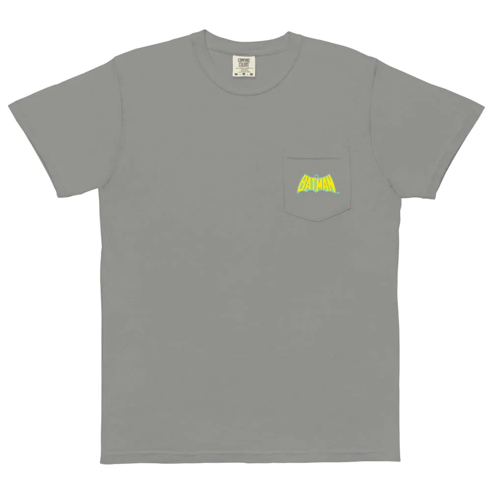 Batman Bronze Age Comfort Colors T-skjorte med brystlomme – svart