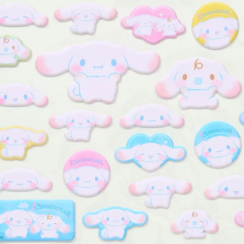 Hello Kitty Rosy Cheeks Cinnamoroll klistremerker 25 stk. puffy