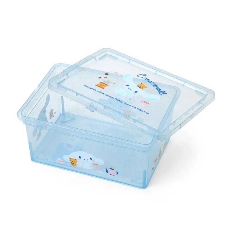 Hello Kitty Cinnamoroll Clear Glitter oppbevaringsboks liten