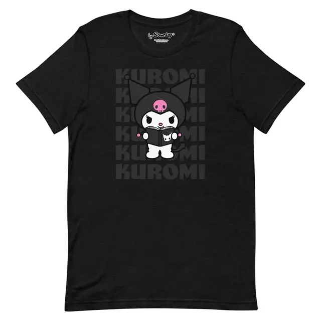 Hello Kitty Kuromi Watashi Wa T-Shirt svart T-skjorte i bomull